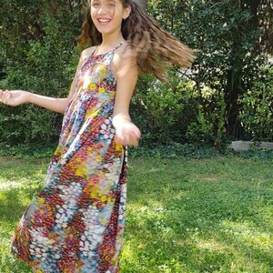 Maxi Sundress, Girl's Dress, Island Dress, Floral Maxi Dress, Vacation