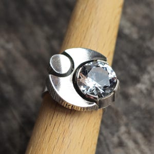 KARL LAINE デザイナー モダン シルバー製 ロック クリスタル リング Vintage Karl Laine Sterling Silver Rock Crystal Bracelet