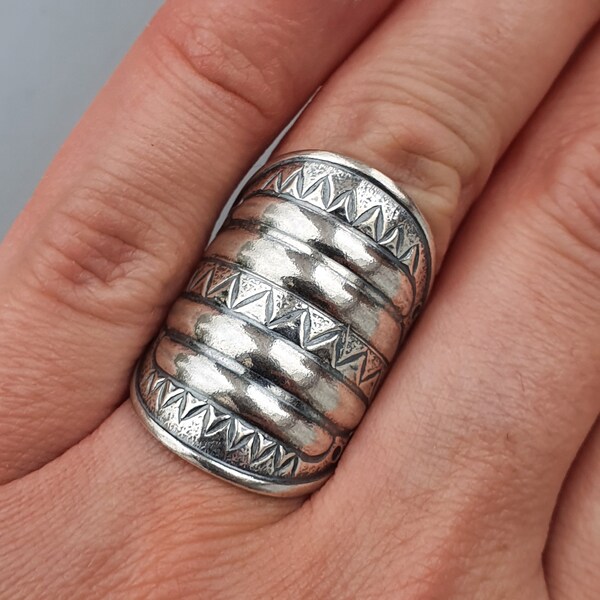 Finnish Middle Ages Style Pernio Silver Ring by Kalevala Koru