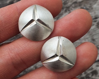 Modernist Style Sterling Silver Cufflinks