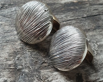 1960s Modernist Finnish Silver Cufflinks by Jalosepot