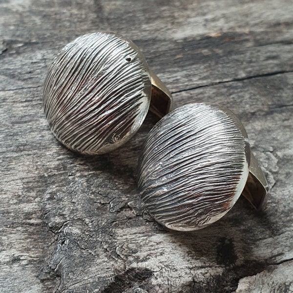 1960s Modernist Finnish Silver Cufflinks by Jalosepot