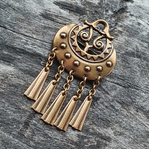 カレヴァラ コル 月の女神 ブロンズ ブローチ by Germund Paaer - Etsy 