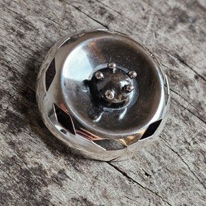 1960s Mid-Century Modern Silver Brooch by Finnish Erkki Turunen