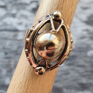 Finnish Vintage Modernist Bronze Ring By Valo Koru