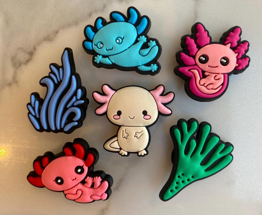 Cute Axolotl Shoe Charms, Animal Clog Accessories, Fun Cartoon Charms For Sandals, Party Favors Gifts For Kids Teens Adults