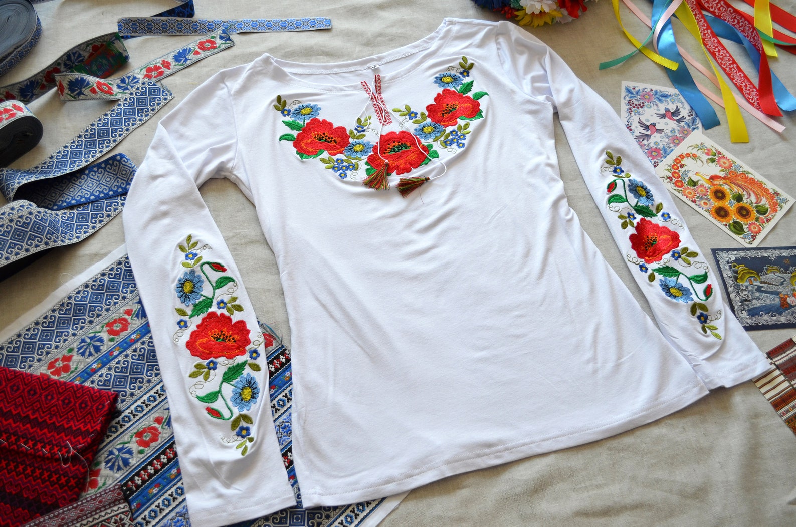 Vishivanka Tshirt Ukrainian Traditional Clothes Embroidered Etsy