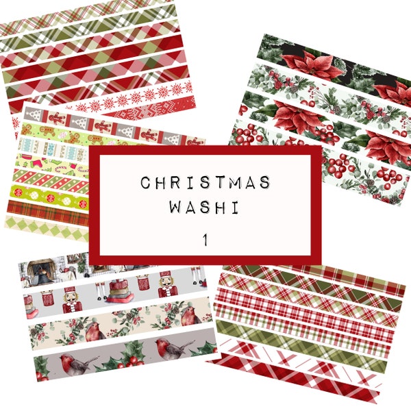 Christmas Washi Tape - Etsy