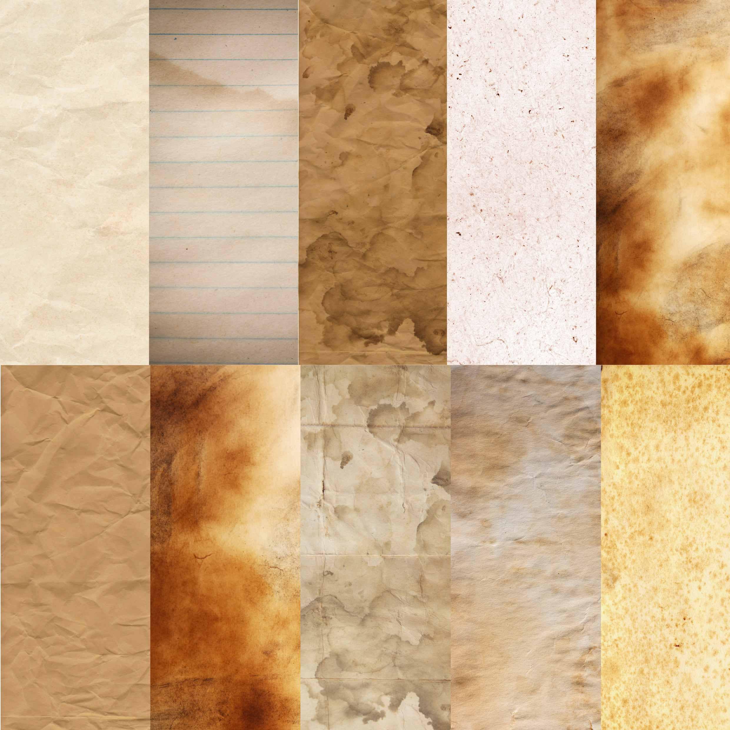 VINTAGE Papers MEGA Pack 50 Sheets Digital JUNK Journal Printable ...