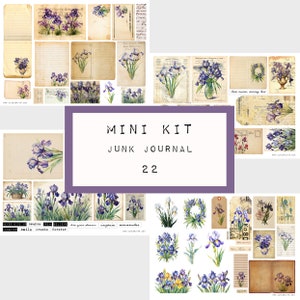 MINI KIT - journal indésirable - n°22, journal numérique imprimable, journal éphémère, papier journal indésirable, journal d&#39;art, katecrafts, KC0584