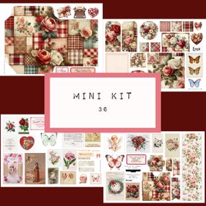 MINI KIT - Junk Journal - Nr.36, digitales Junk Journal Printable, Journal Ephemera, Junk Journal Papier, Art Journal, katecrafts, KC0648