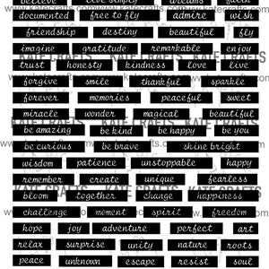 8 Printable Pages of Journal Words for Art Journal, Junk Journal, Mixed ...