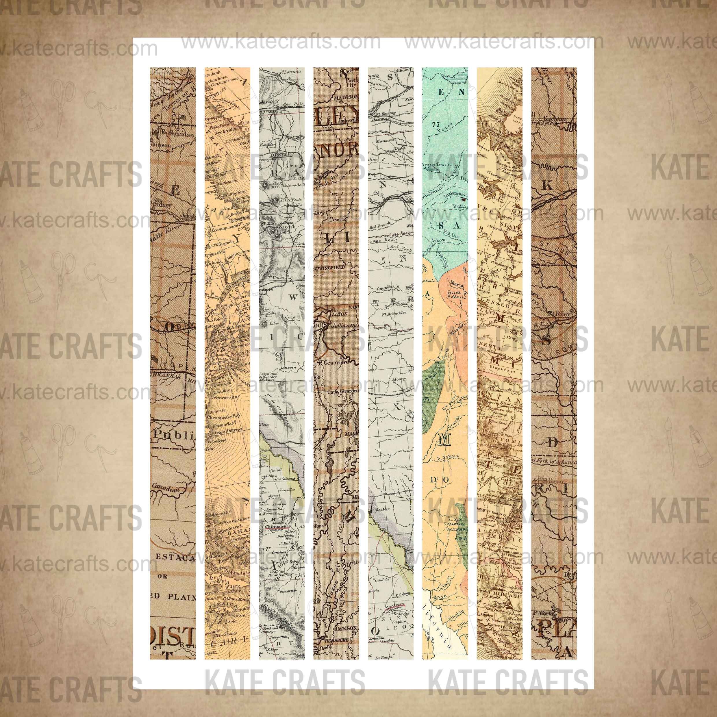 VINTAGE Digital WASHI Tape 5, Digital JUNK Journal Printable, Journal ...