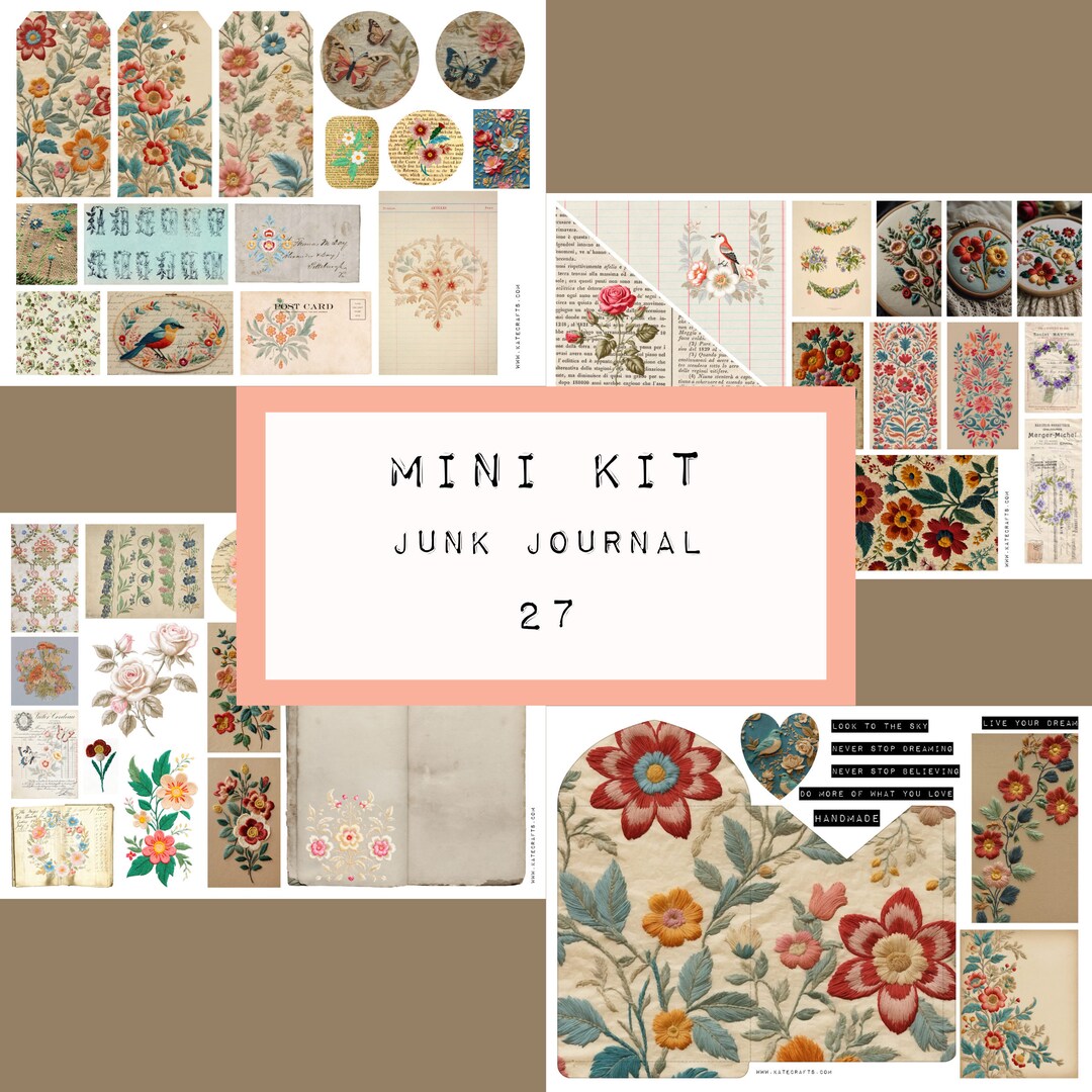 MINI KIT - Junk Journal - Nr27, Digital JUNK Journal Printable, Journal ...