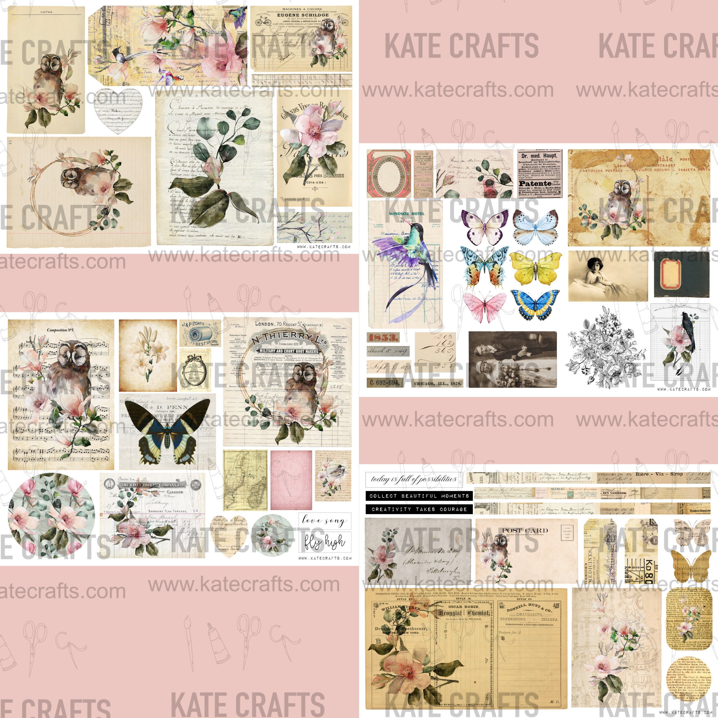 MINI KIT Junk Journal Nr6 Digital JUNK Journal Printable - Etsy