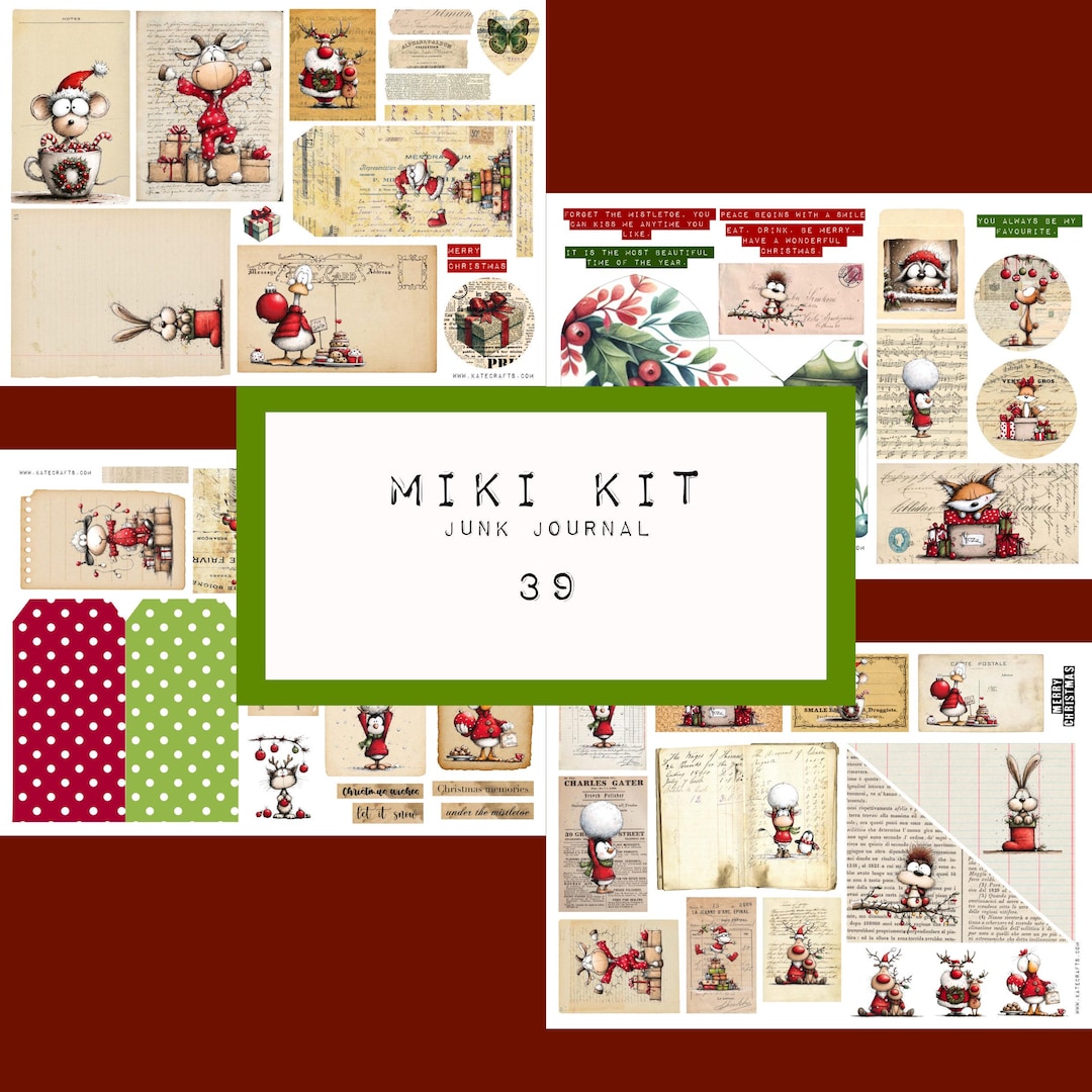 MINI KIT - Junk Journal - Nr39, Digital JUNK Journal Printable ...