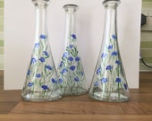 Small Vases - Hand painted glass vases