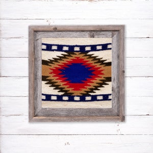 Geometric boho decor Wall Art/Vintage Woven Tapestry, Unique Wall Decor & Textile Art, Folk Art Handmade Gift for Room Decor Aesthetic