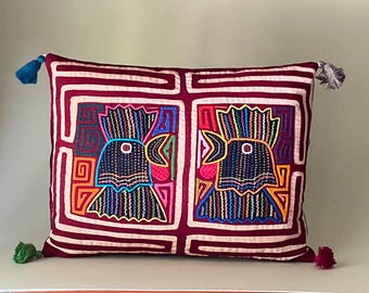 Applique Quilt Pillow – Unique Decorative Christmas Gift