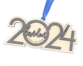 Custom High School College Graduate Graduation Gift Christmas Ornament | Personalized Names 2021 - Graduation Gift Under 25 - Grad Gift 2022