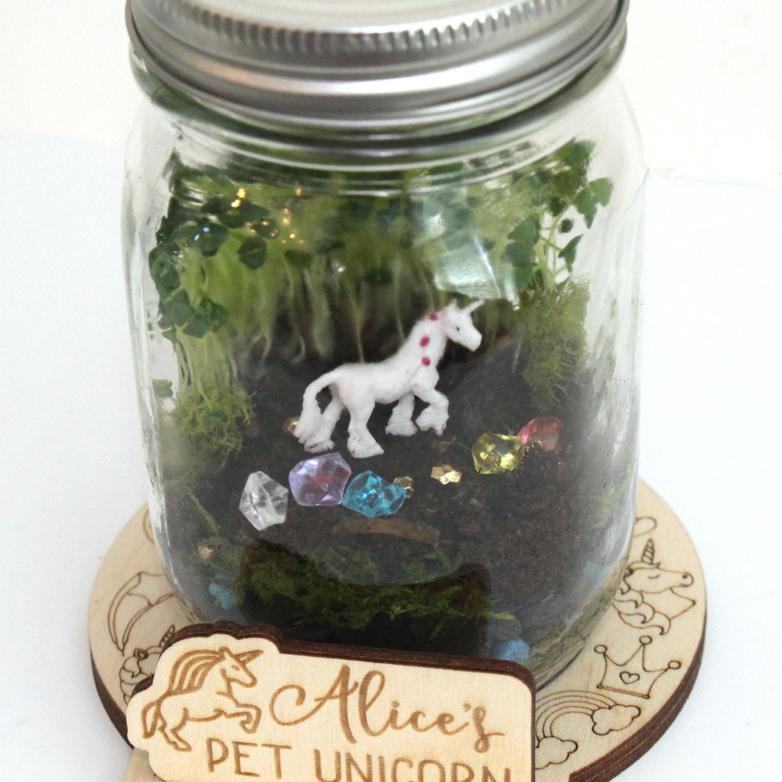 DIY Unicorn Terrarium Kit Crafts for Kids Light Up Etsy