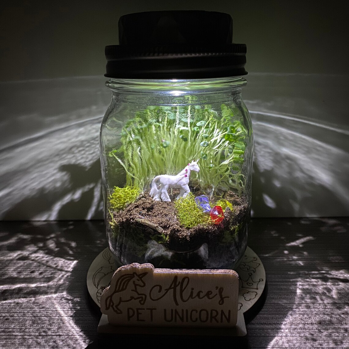 DIY Unicorn Terrarium Kit Crafts for Kids Light Up Etsy