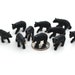 Set of Miniature Bears - Mini Black Bears - Terrarium Supplies - Teeny Tiny Pack of Bears - Diorama Supplies Soap Making - READY TO SHIP! 