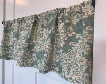LINED Custom Drapery; Panel; Valance; Cushion Cover ; Pleat;Extra Long Upgrades Avaliable; Panama COTTON DAMASK