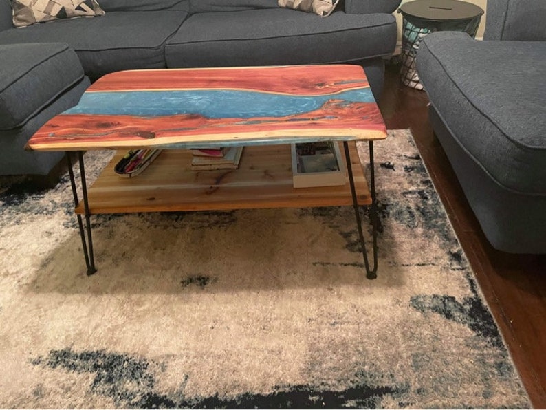Epoxy Wood Coffee Table Custom Made - Etsy