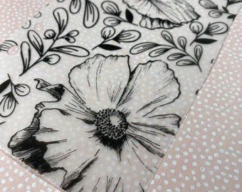 Bold Floral Vellum Dashboard