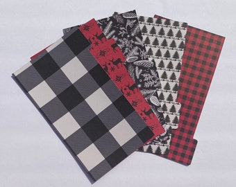 Buffalo Plaid Navidad / Conjunto de 5 divisores de planificador / Envío gratis