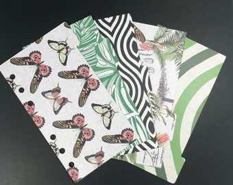 Mariposas / Conjunto de 5 Divisores Planificador - Personal o Bolsillo