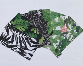 Botanicales / Set de 6 divisores de planificador personal con pestañas / envío gratuito