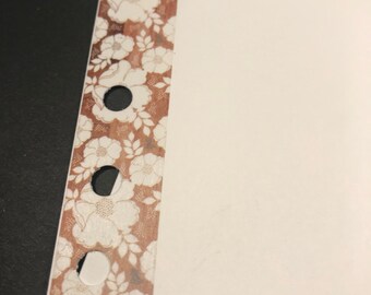 Floral Mínimo ? Conjunto de 5 divisores de planificador de pestañas