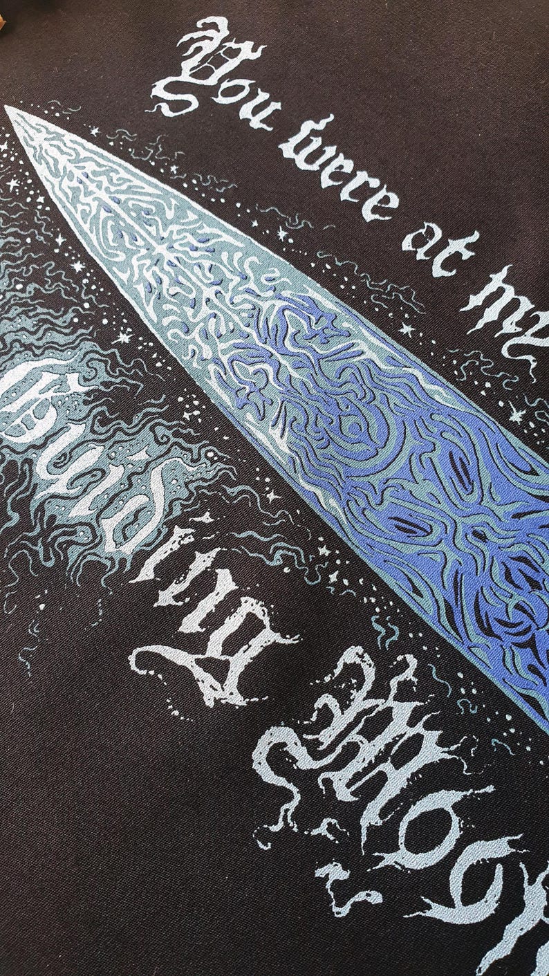 Bloodborne Moonlight Sword Ludwig Accursed Sew-On Patch: Pearlescent Blue image 4