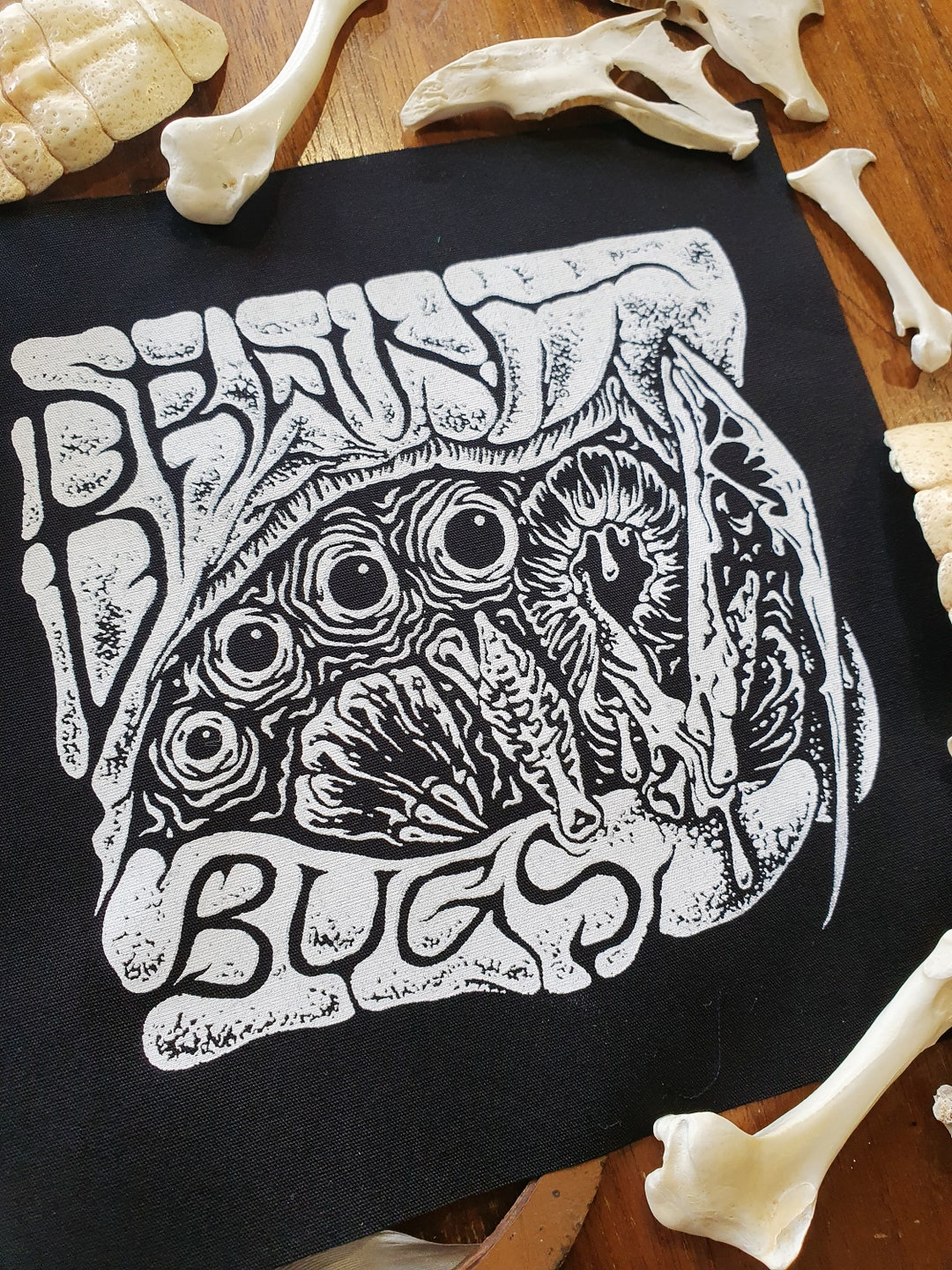 Sew-on Starship Troopers Patch BRAIN BUGS! Sci-fi,pop-culture,alien ...