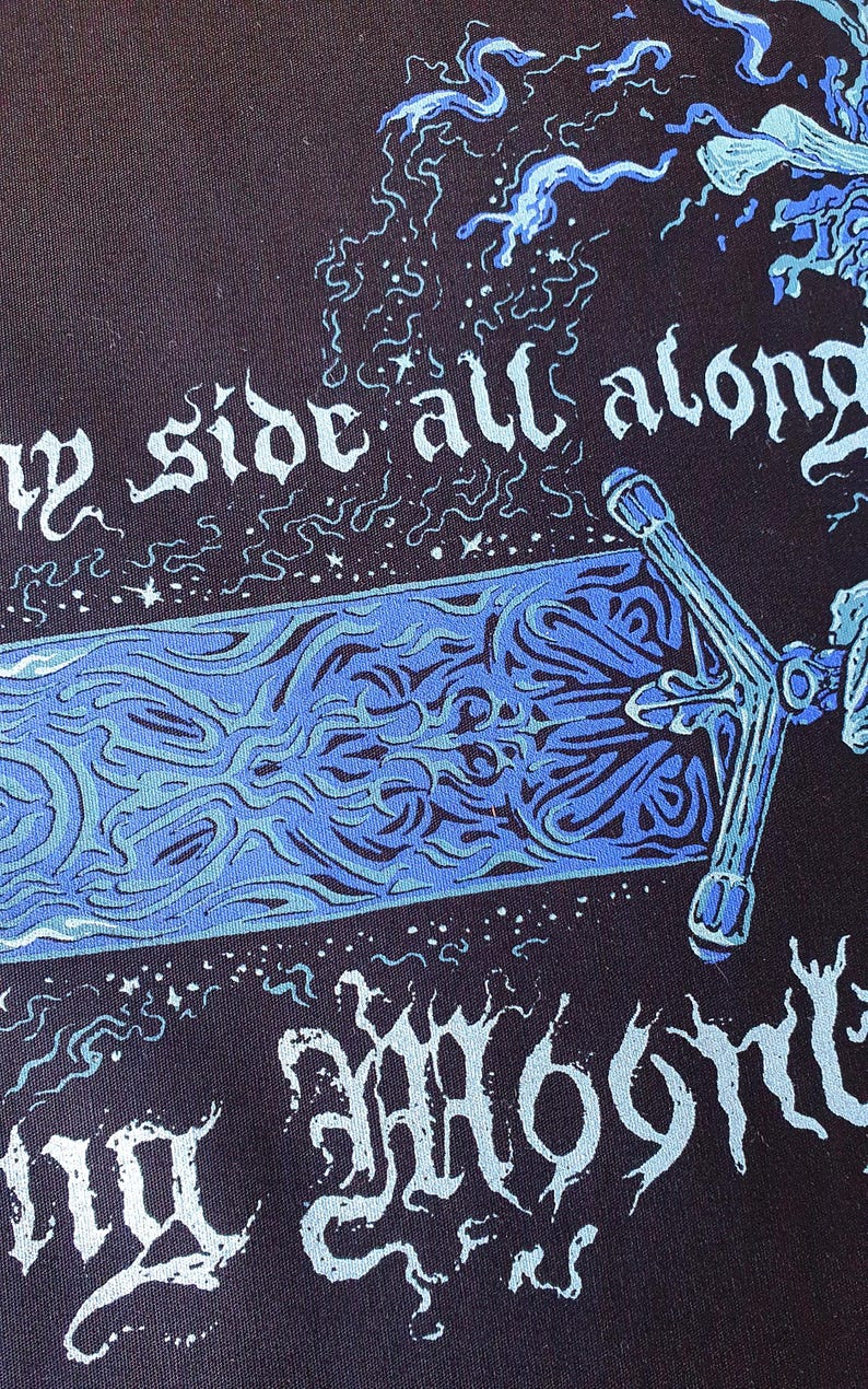 Bloodborne Moonlight Sword Ludwig Accursed Sew-On Patch: Pearlescent Blue image 5