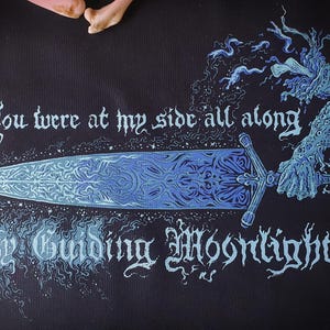 Bloodborne Moonlight Sword Ludwig Accursed Sew-On Patch: Pearlescent Blue image 3