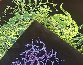 CRAWLING CHAOS Supersize Back-Patch (Deluxe colour version) Hand-Printed Punk Fashion