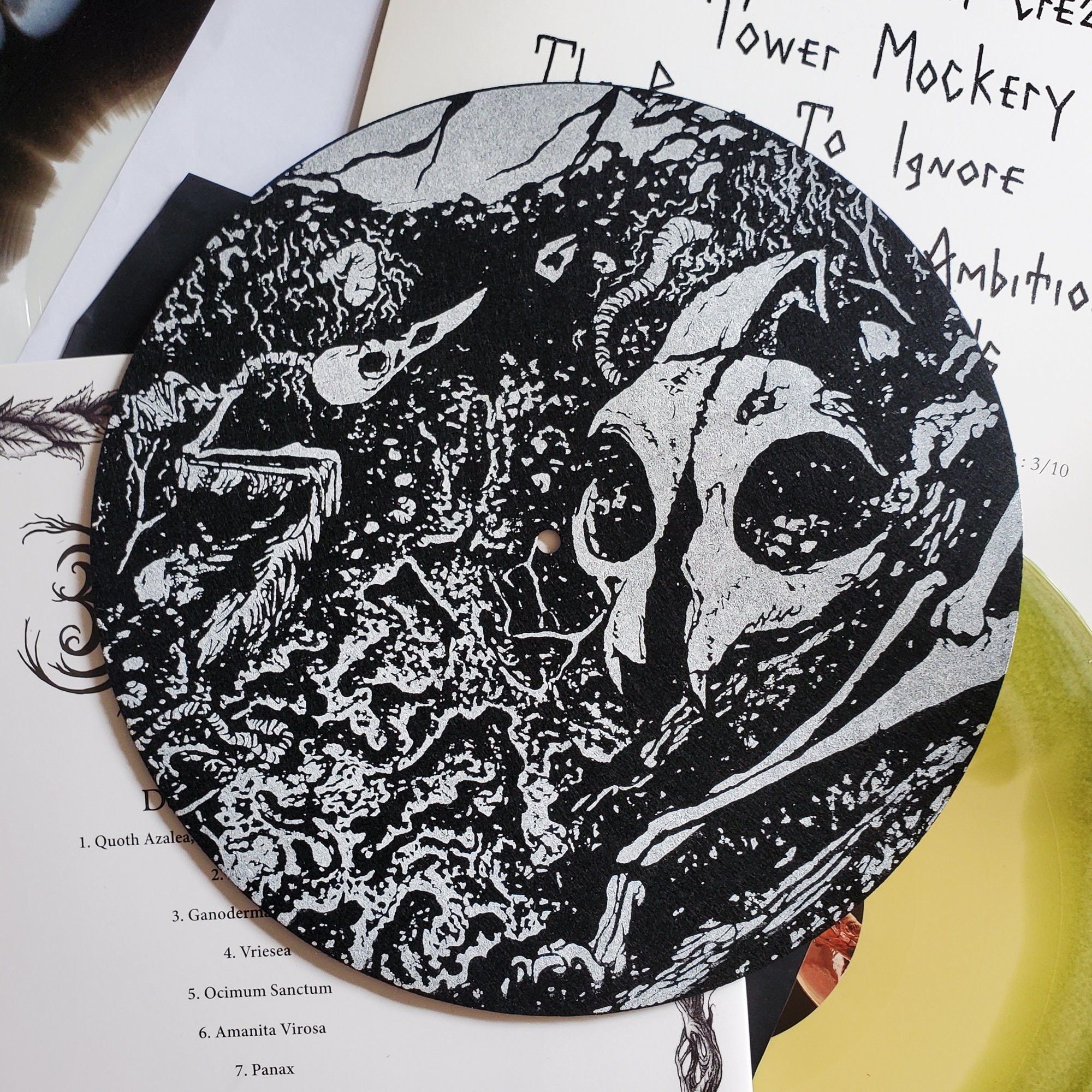 Slipmat for Turntable Pentagram Etsy