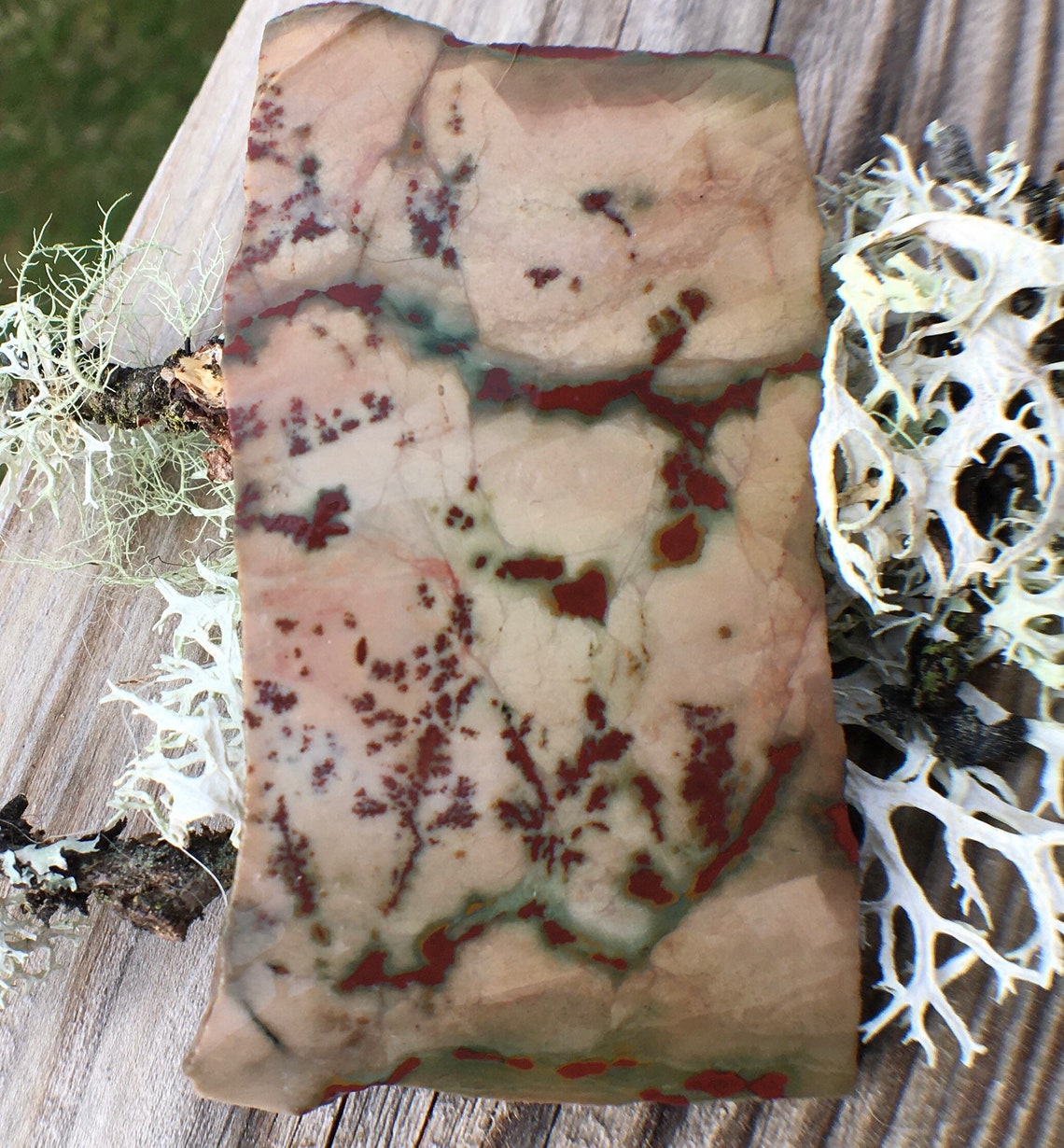 Outstanding Owyhee Chinese Dendritic Jasper Slab Flower Jasper Etsy