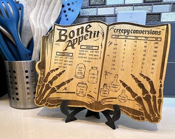 Halloween Kitchen Conversion Chart SVG, Glowforge Laser Cut File (Digital Download)