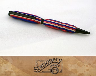 USA Patriotic wooden pen red white and blue pen | American handmade & handcrafted ink pen for independence USA pride