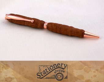 Wood story pen, sapele pen, wooden pen, hand made pen, handmade, handcrafted, fancy wood ink pen, sapele