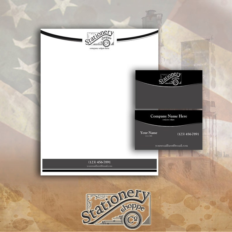 Stationery Letterhead Design Printable Letterheads Etsy