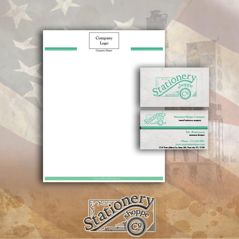 Stationery Letterhead Design Printable Letterheads - Etsy