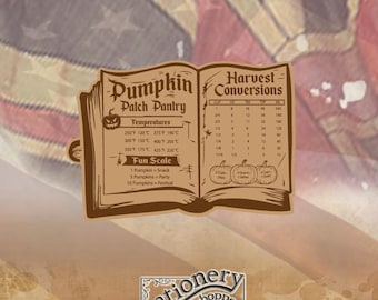 Halloween Kitchen Conversion Chart, Pumpkin Baking Measurements (Digital Download)