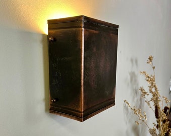 Wandlampe Kupfer Wandlampe Industrie Leuchte Wandlampe Patina Patina