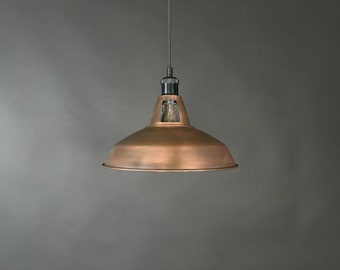 Industriële verlichting, koperen lamp, patina lichtarmatuur, rustieke kroonluchter, boerderijverlichting, hanglamp