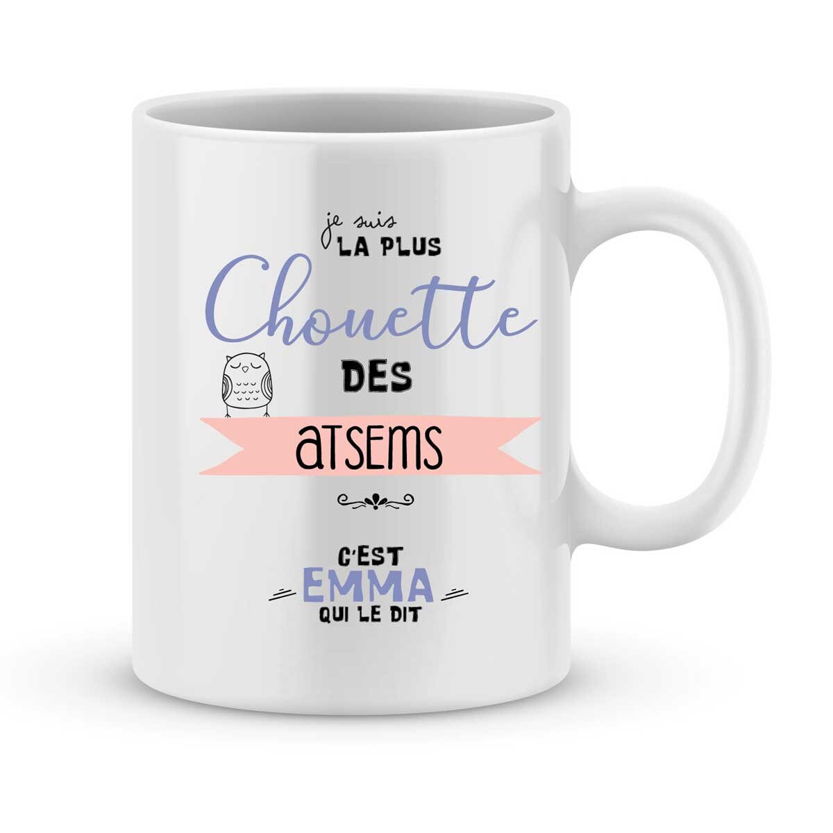 Mug Atsem à Personnaliser avec Le Prénom de Votre Enfant - Cadeau Pour Atsem Personnalisé Cadeau La 